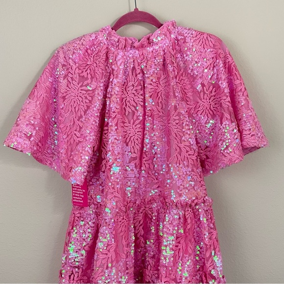 NWT BUDDY LOVE LAKIN SWING SEQUINED LACE MINI DRESS - BONITA SIZE SMALL - Picture 15 of 16